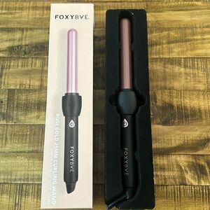 25mm Black Curling Wand with Rose Gold Colored Barrel